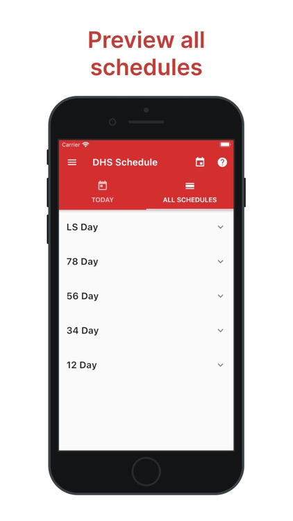 DHS Schedule App