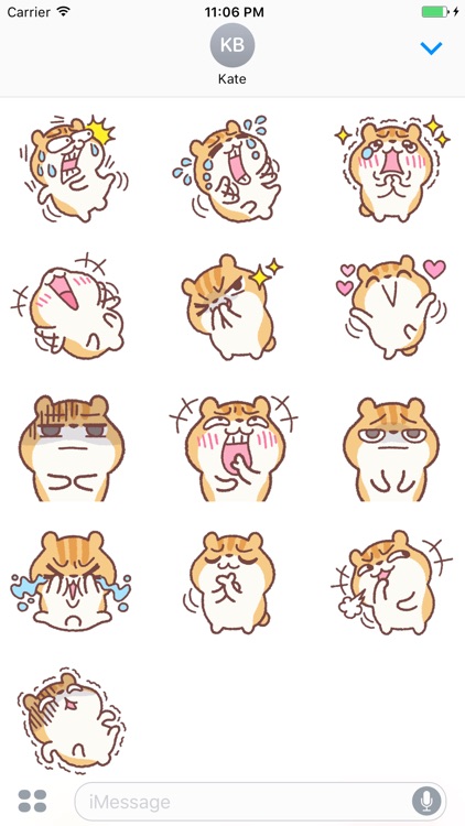 Figaro The Cute Hamster Stickers