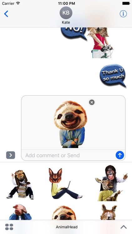 AnimalHead - Message icon