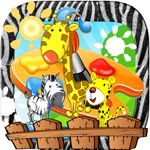 New kids coloring book Zoo Animal easy kids games