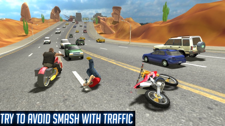 Traffic GT Bike Racer stunts Drive: Highway