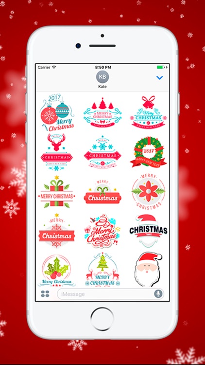 Рождество и Новый Год - стикеры для iMessage screenshot-0