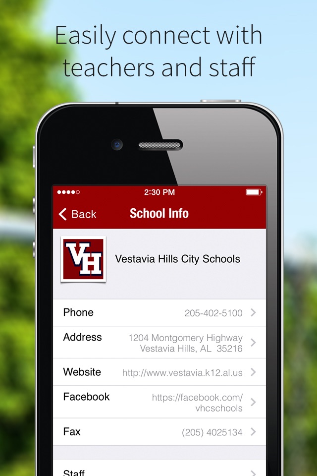 Vestavia Hills City Schools screenshot 2