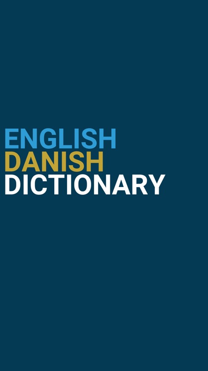 English : Danish Dictionary