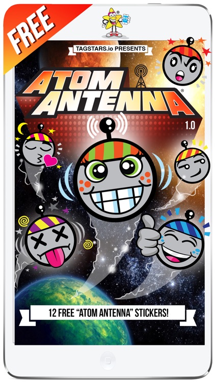 "Atom the Antenna 1.0" by TagStars.io™