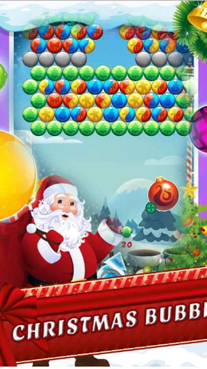 Bubble Sata for Christmas Game
