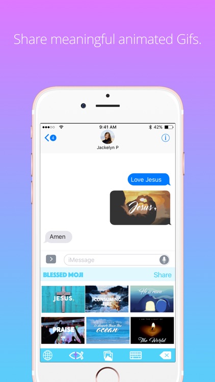 Blessed Moji: Christian & Devotional Emoji App screenshot-3