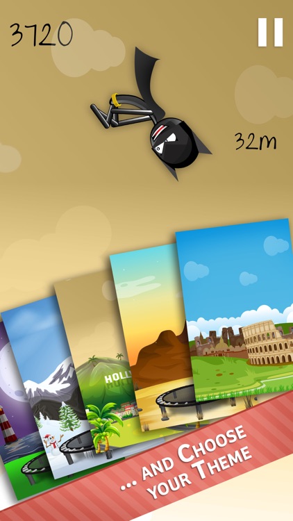 Stickman Trampoline PRO - Extreme Flip Action! screenshot-3