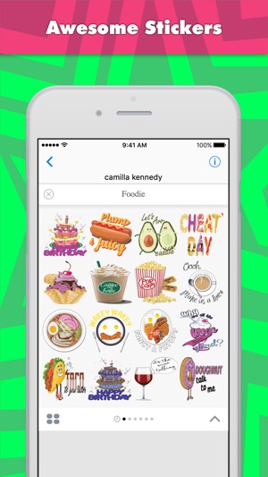 Foodie stickers by camilla kennedy(圖2)-速報App