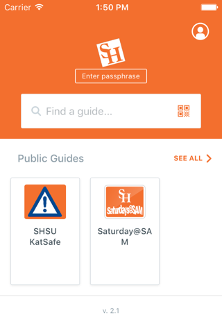 SHSU Guidebook screenshot 2