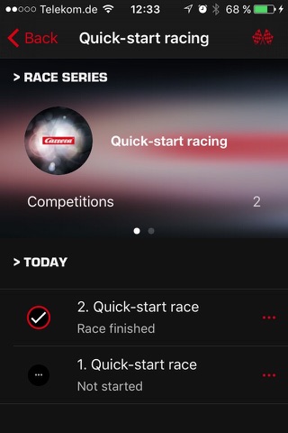 Carrera Race Management App screenshot 2