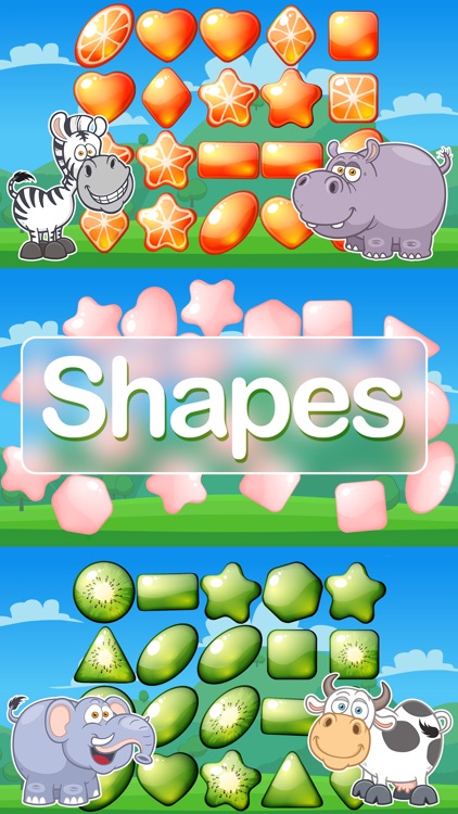 Shapes! Colors! Learning game for toddlers kids
