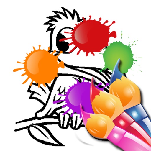 Coloring Page 2 Kids Game Icon