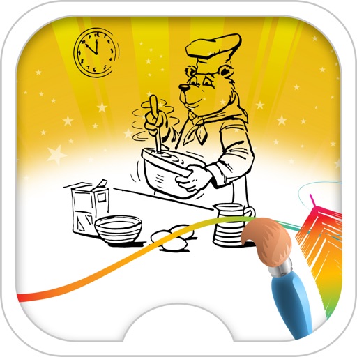 FoodAndDrink Drawing And Coloring Book iOS App