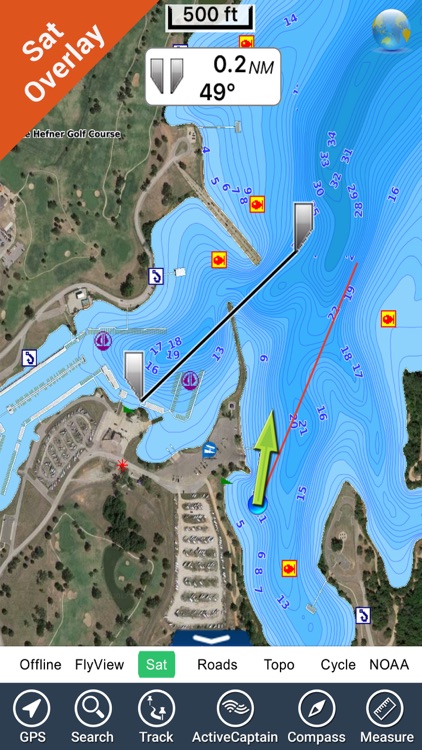 Oklahoma lakes - fishing Hd gps charts navigator