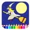 Witch Coloring Book Game For Children