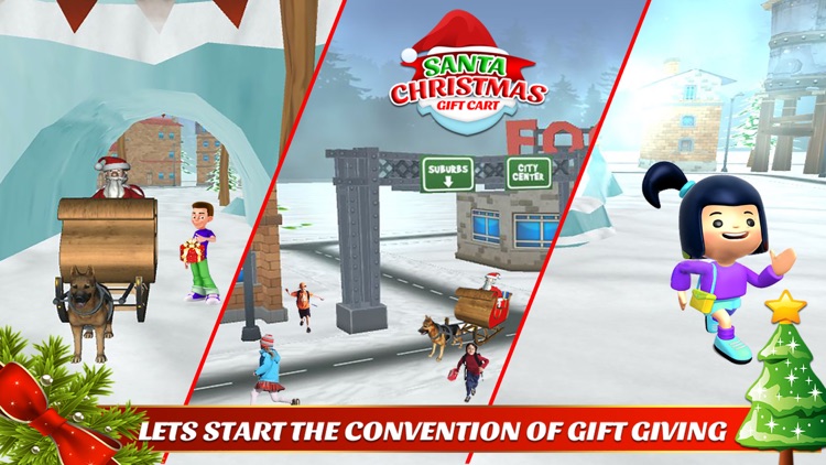 santa christmas gift cart : xmas gifts free game