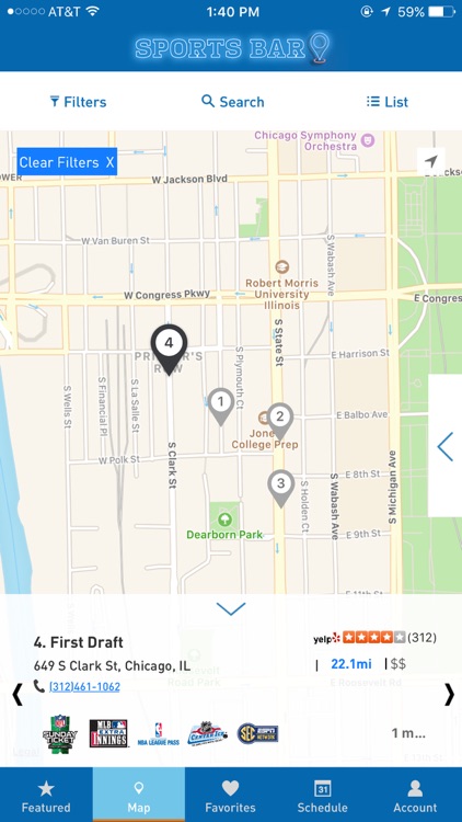 Sports Bar Finder