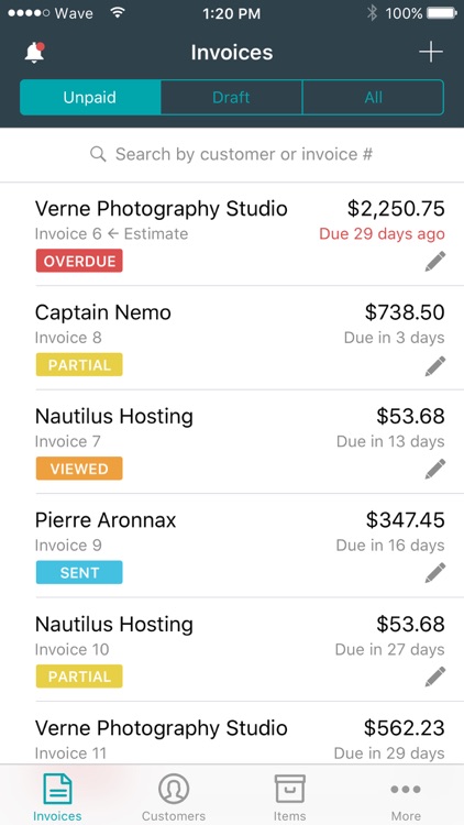 Invoice by Wave