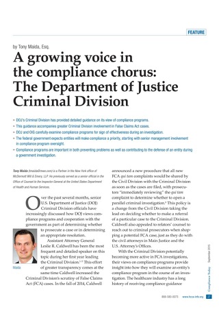 HCCA Compliance Today Magazine screenshot 4