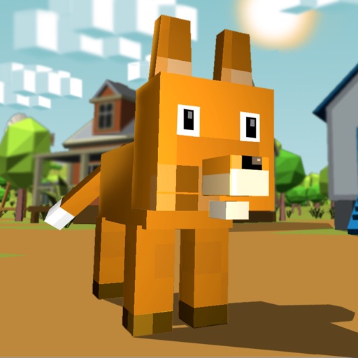 Blocky Fox Craft Simulator 3D Icon