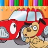 Car And Patrol Games Coloring Book For Kids