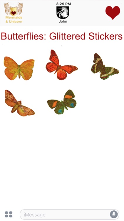 Butterflies - Glittered Stickers