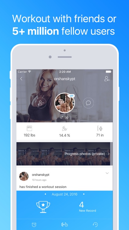 Workout Tracker Gym Log Exercise Trainer by JEFIT screenshot-4