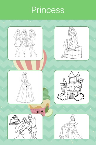 Princess Coloring Book for Girls: Learn to color. screenshot 3