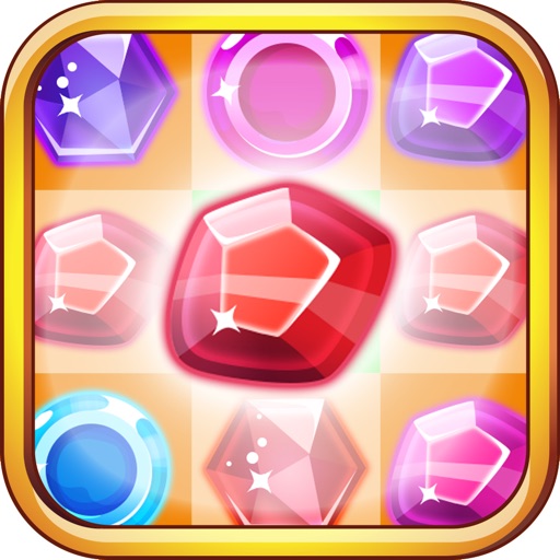 Gems Dash Match3 - Fun Puzzle World Game Icon