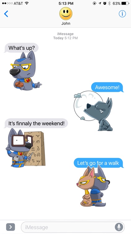 Dog from Ancient Egypt Stickers