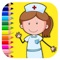 Nurse Coloring Book Game For Kids Edition