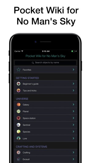 Pocket Wiki for No Man's Sky