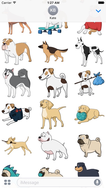 Doggy Dog Stickers iMessage