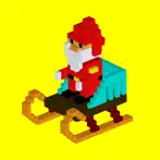 Voxel Santa Skiing