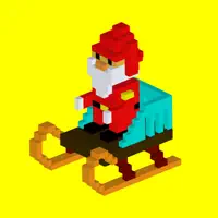 Voxel Santa Skiing