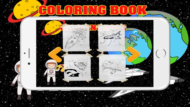 Space Coloring Book For Kids Tolders(圖2)-速報App