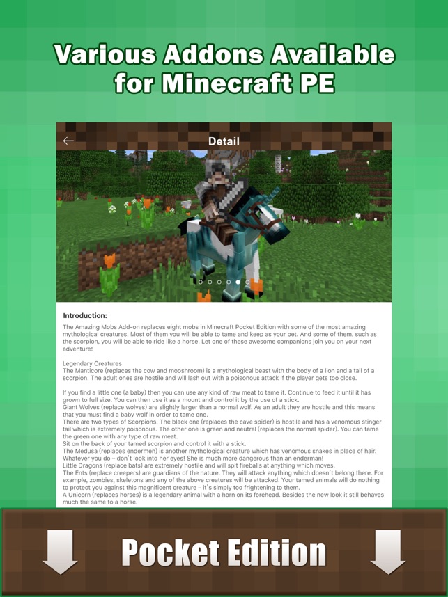 Add Ons Free Mcpe Maps Addons For Minecraft Pe On The App Store