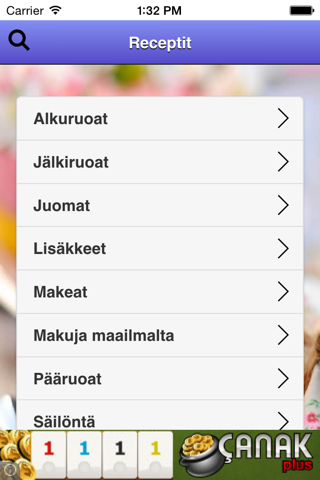 Reseptejä screenshot 2