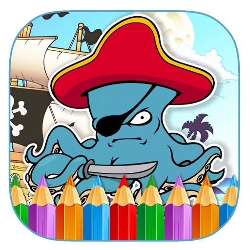 Pirate Pet Game For Coloring Page Kids Learning Icon