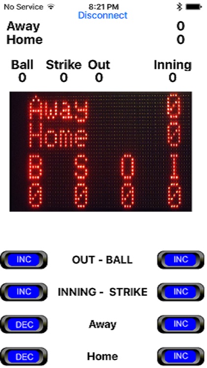 Baseball Scoreboard Controller