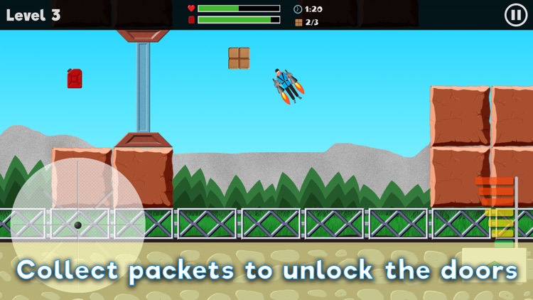 Tricky Jetpack - Mine field adventure