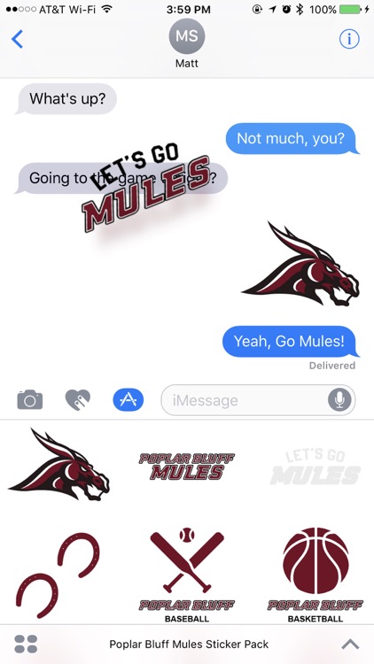 Poplar Bluff Mules Sticker Pack