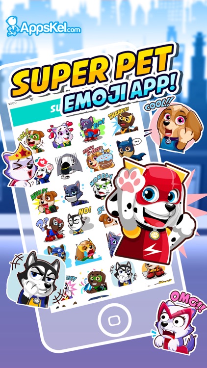 Super-Hero Pups Emoji- Sticker Patrol App for Pro