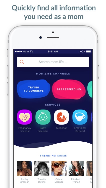 Pregnancy tracker app • Moms chat mom.life screenshot-3