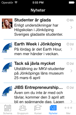 Jönköping University screenshot 4