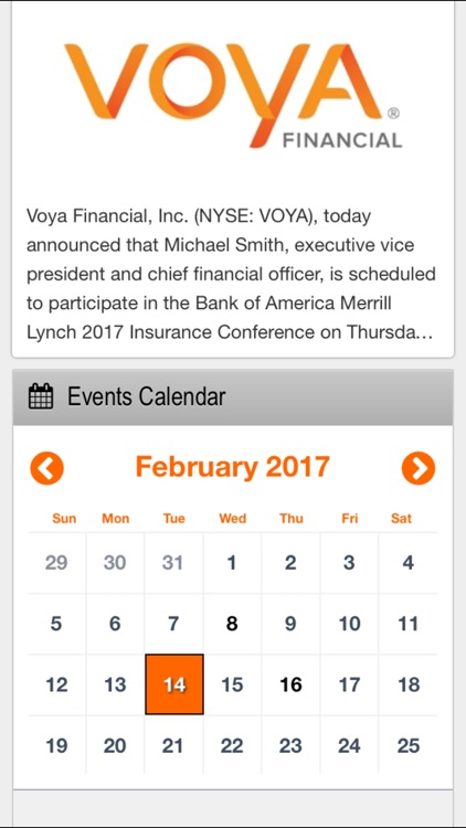 Voya Financial Investor Relations