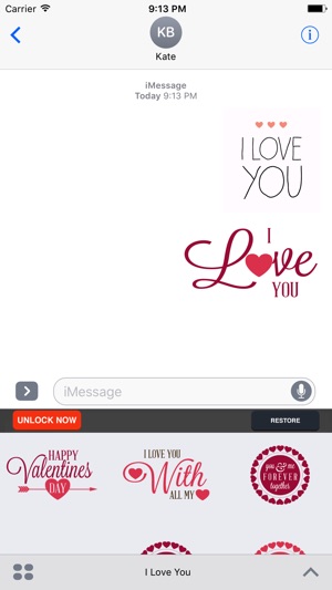 I Love You - Couple Stickers for Valentine's Day(圖1)-速報App