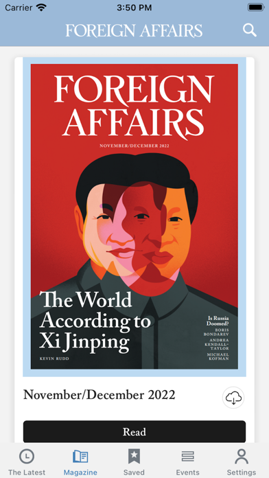 Foreign Affairs Magazine Screenshot