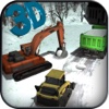 Snow Excavator Simulator: snowplow real driving